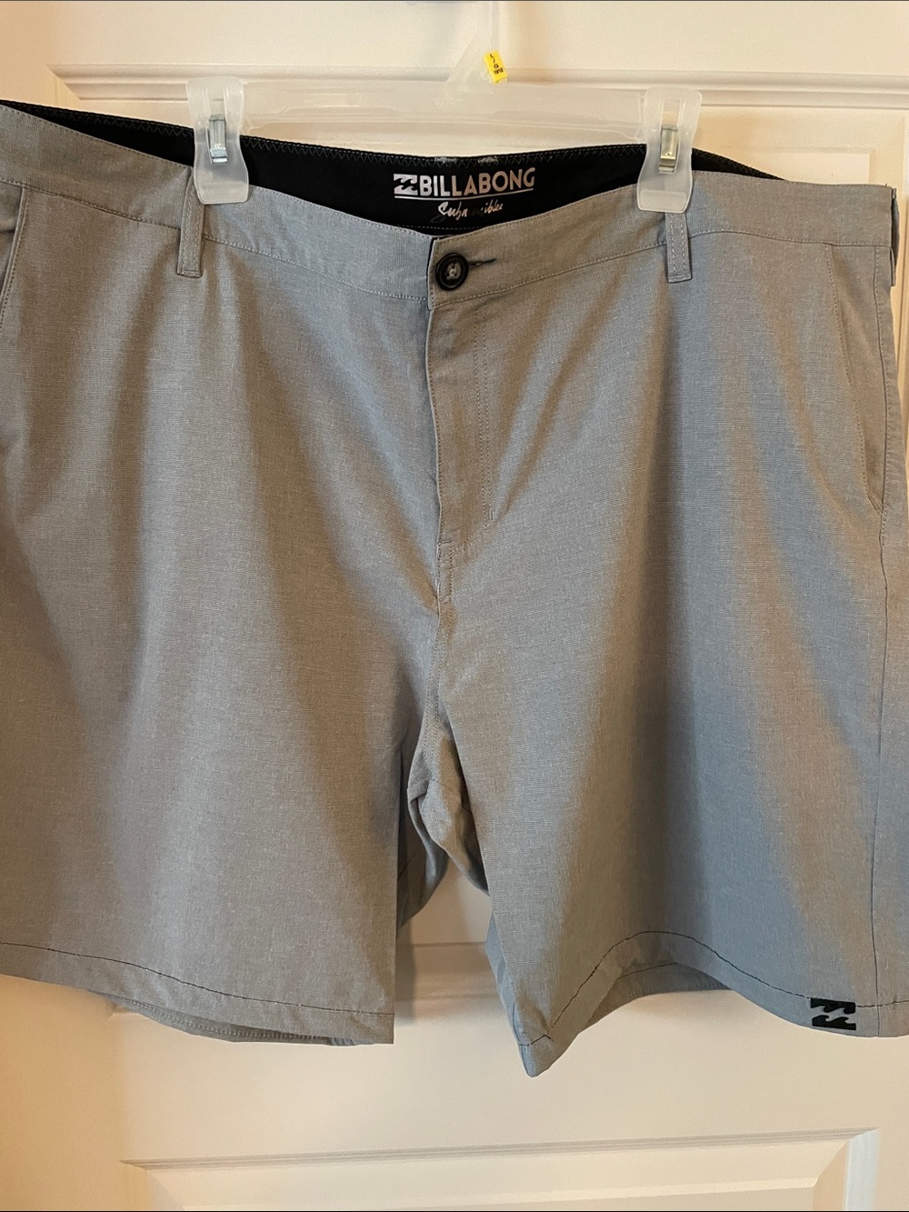 Billabong Men's Light Gray Flat Front Casual Shorts